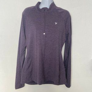 Old Navy Active ladies Med Go Dry semi fitted runner Jacket PURPLE thumb holes